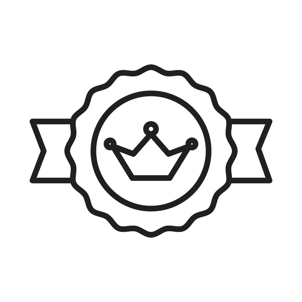 Premium Badge Icon, Medal Icon Vector, Winner Badge, Best Quality, Number One, Monarchy, Sports and Competition Badge, VIP Symbol Retro and Vintage Banner Design vector