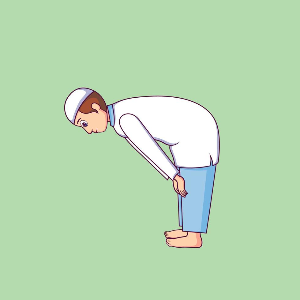 boy character during prayer vector