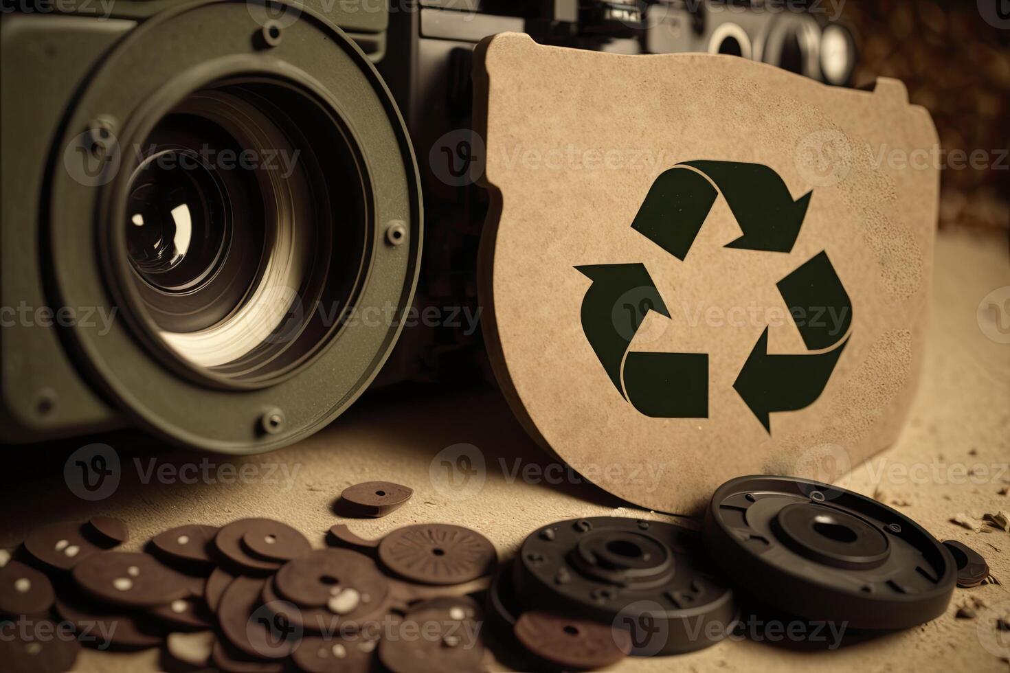 cameras made from recycled materials. 22084787 Stock Photo at Vecteezy