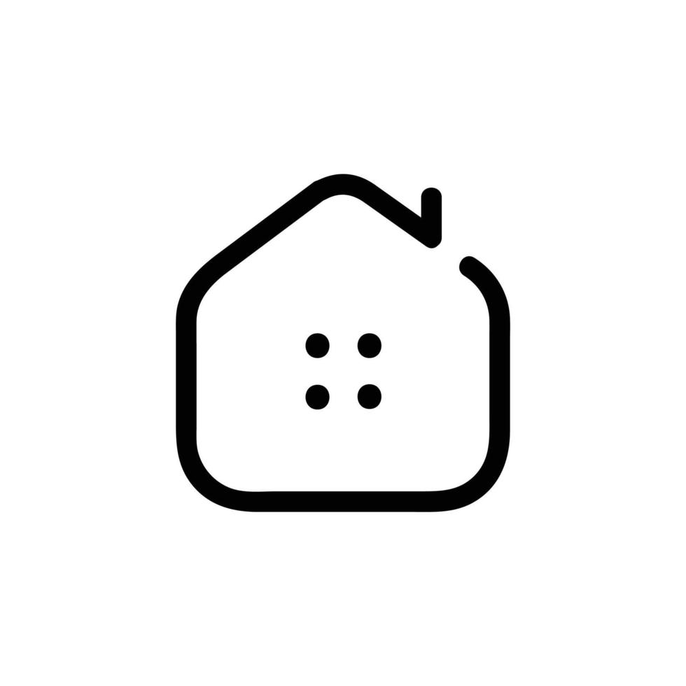 House Vector Icon, isolated on white Background.