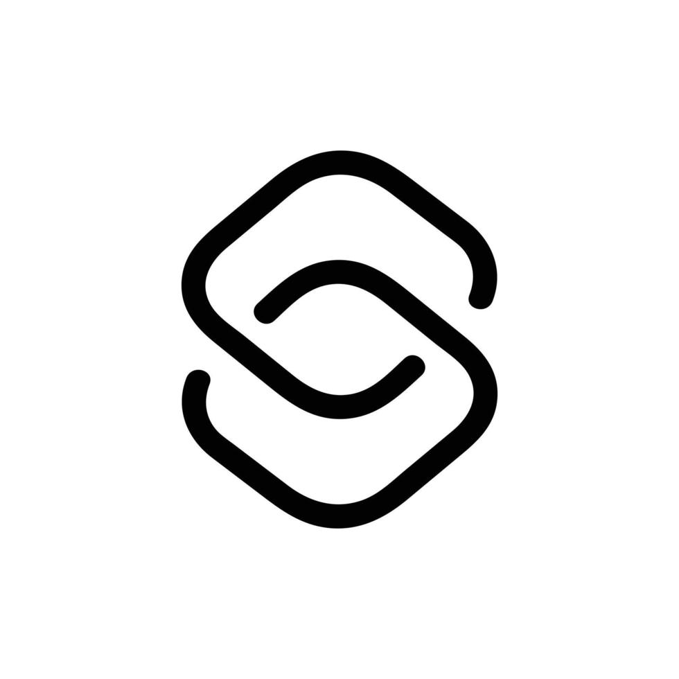 Shortcut script app vector icon, Outline style, isolated on white Background.