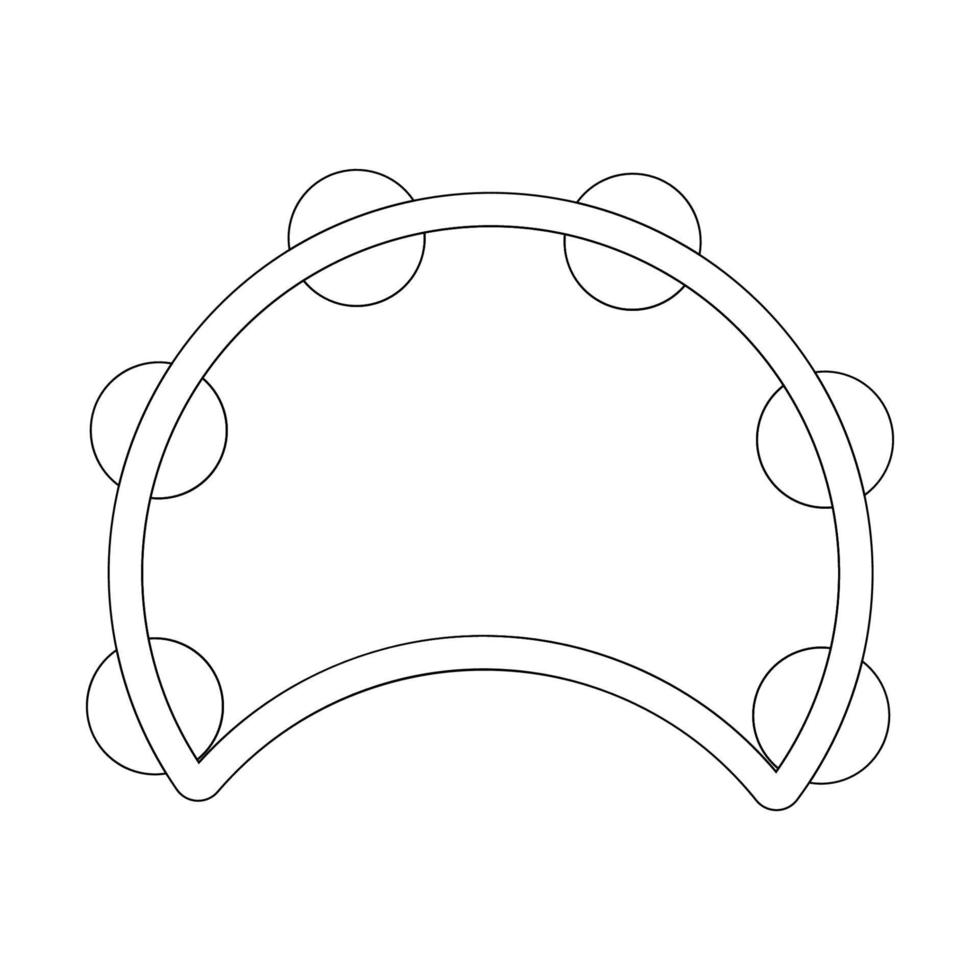 tambourine icon traditional musical instruments vector