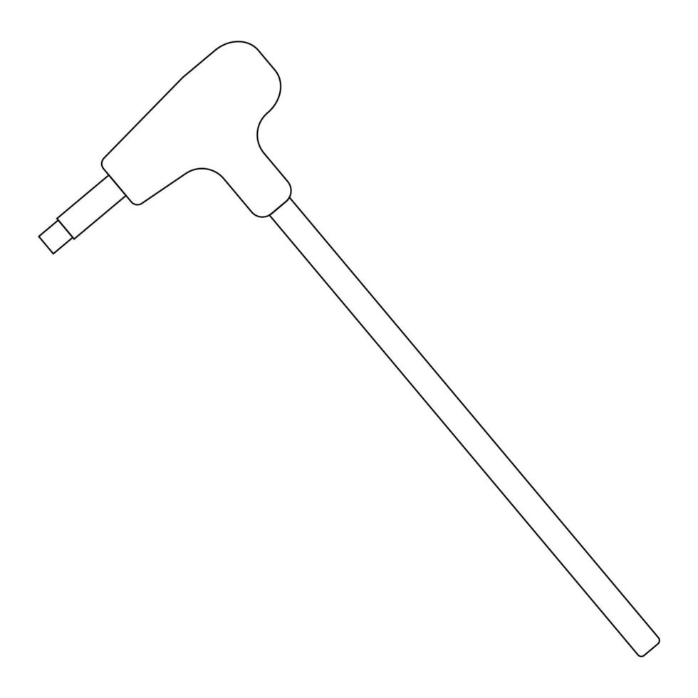 Allen keys icon vector