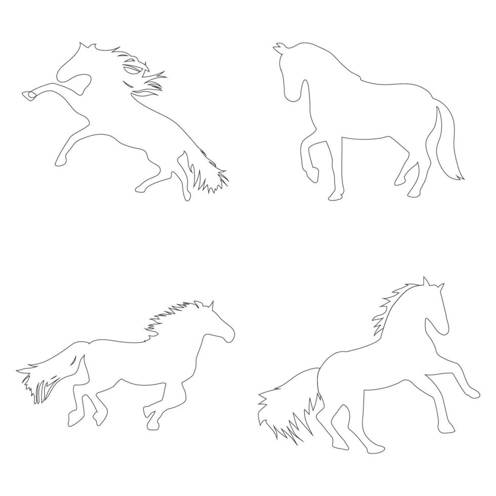 caballo icono vektor vector