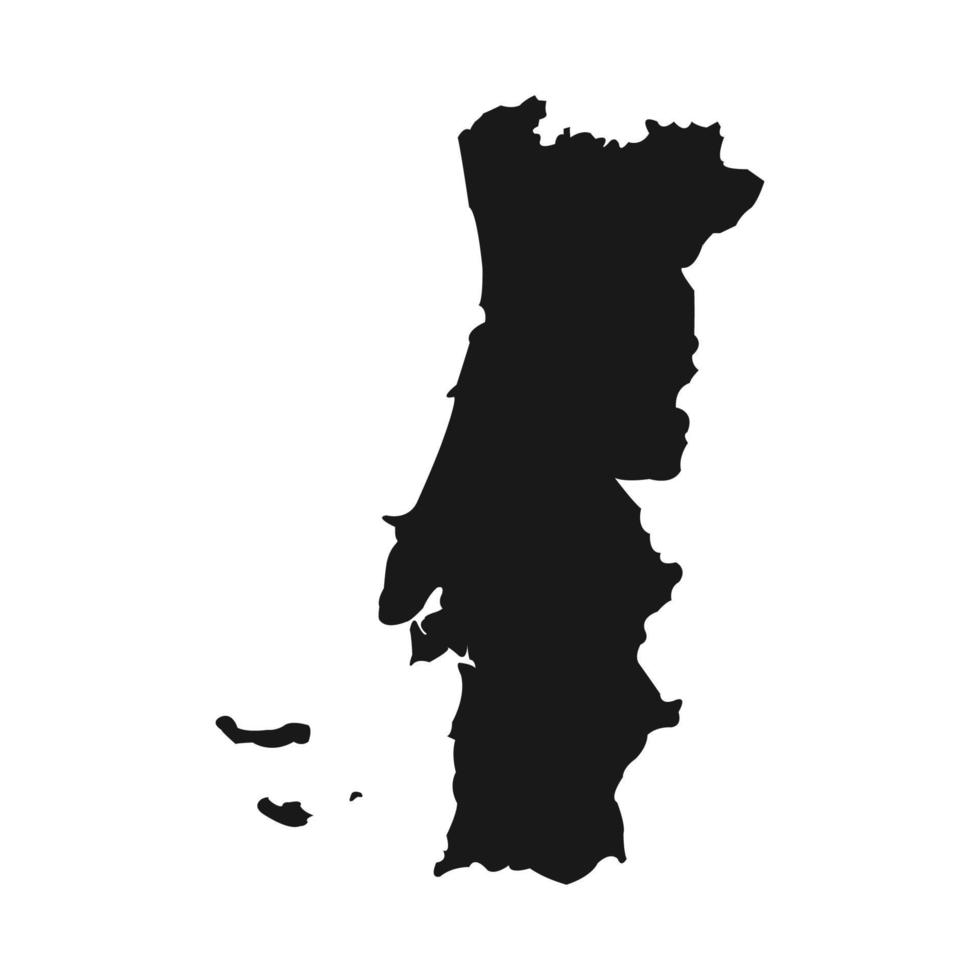 portugal map icon vector