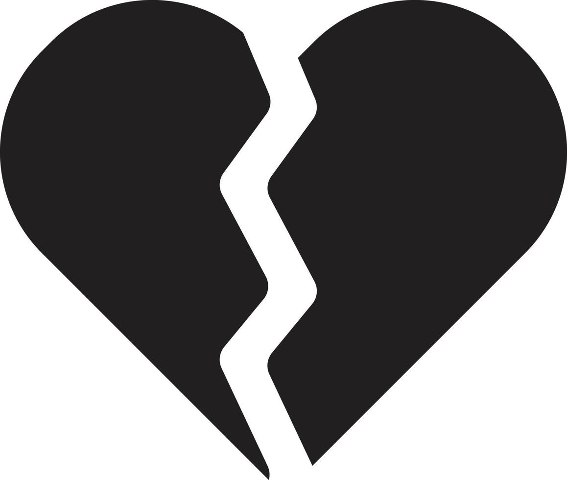 broken heart symbol vector isolated on white background 22085488 Vector Art at Vecteezy