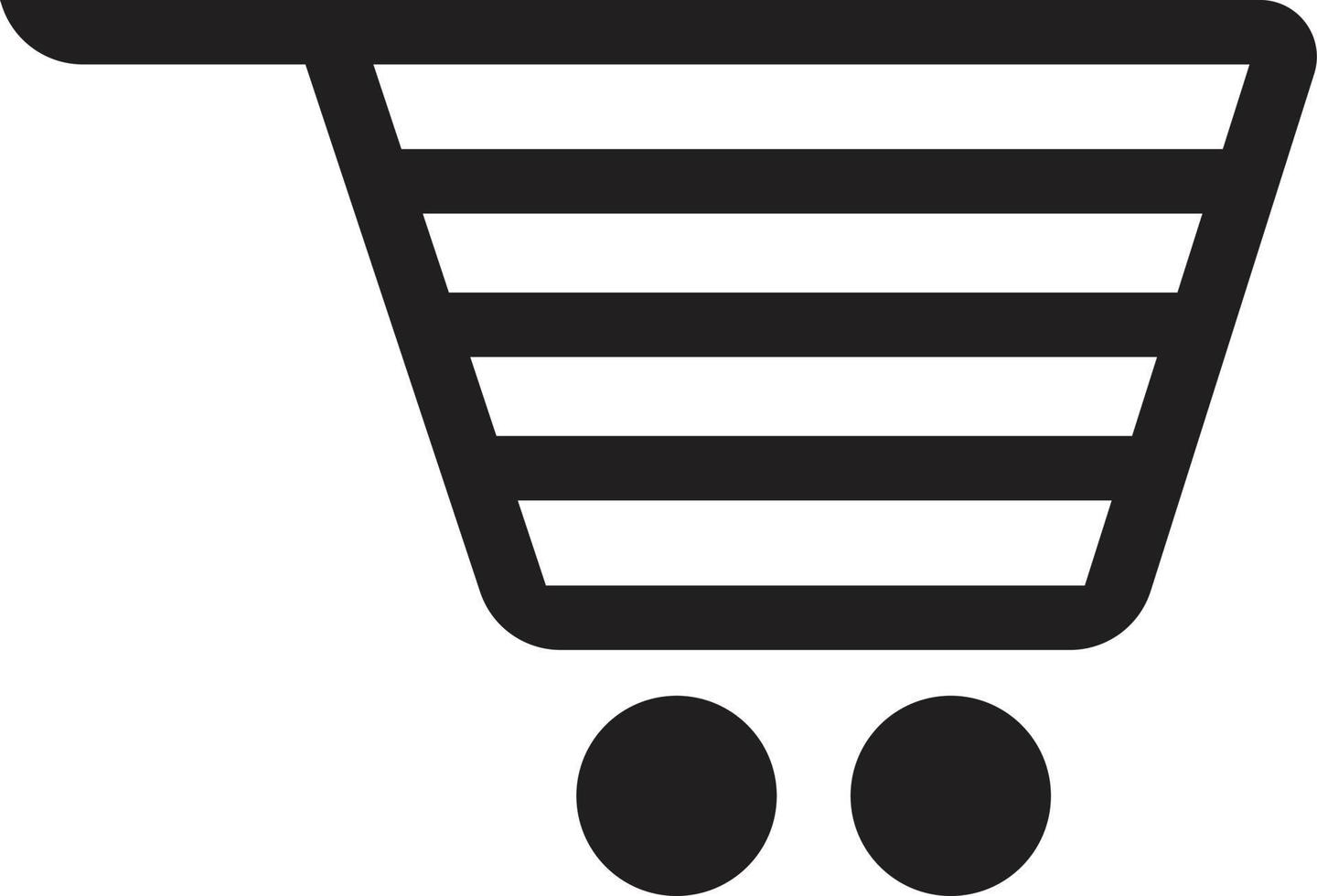 shopping cart icon . trolley cart icon vector