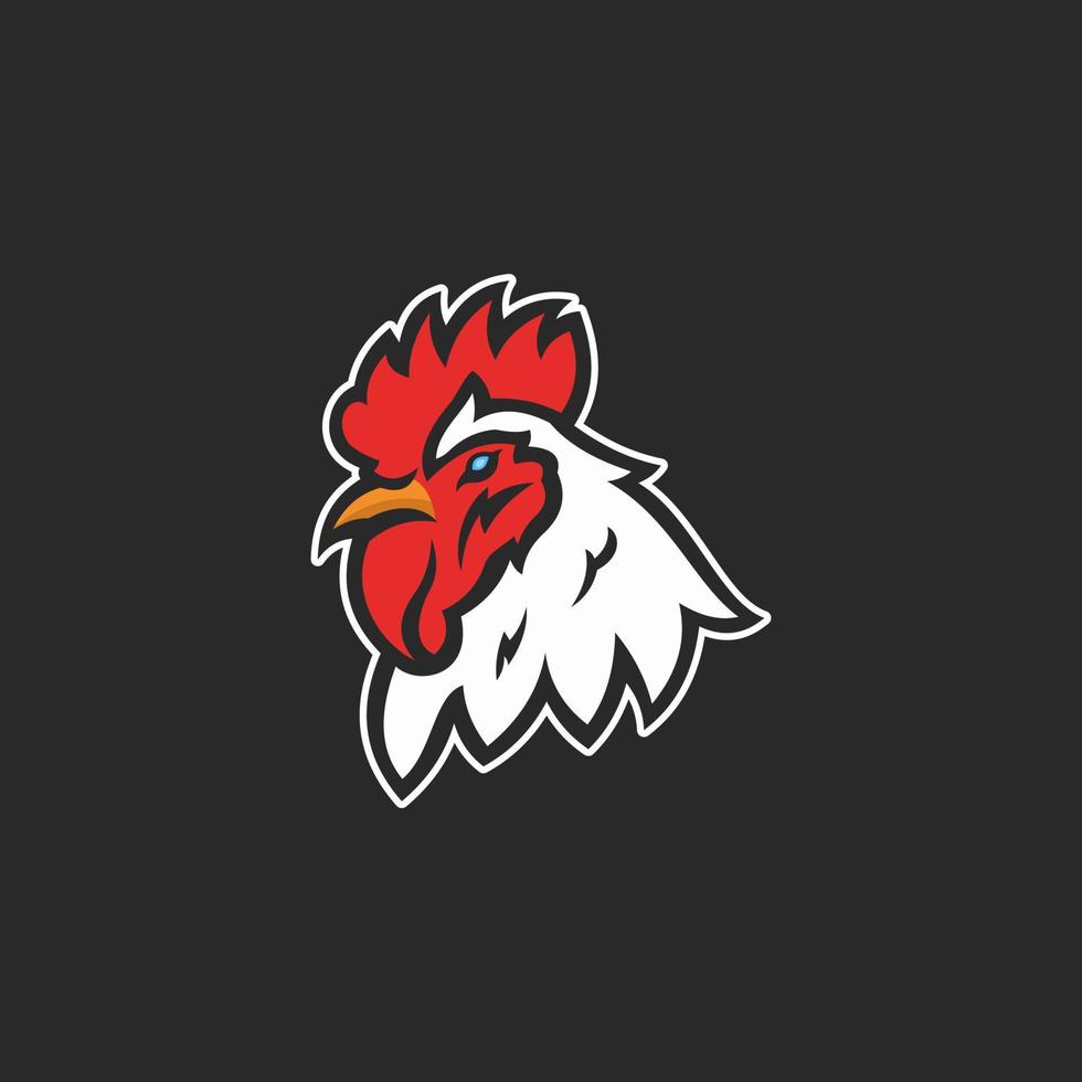 vector ilustración de gallo mascota logo