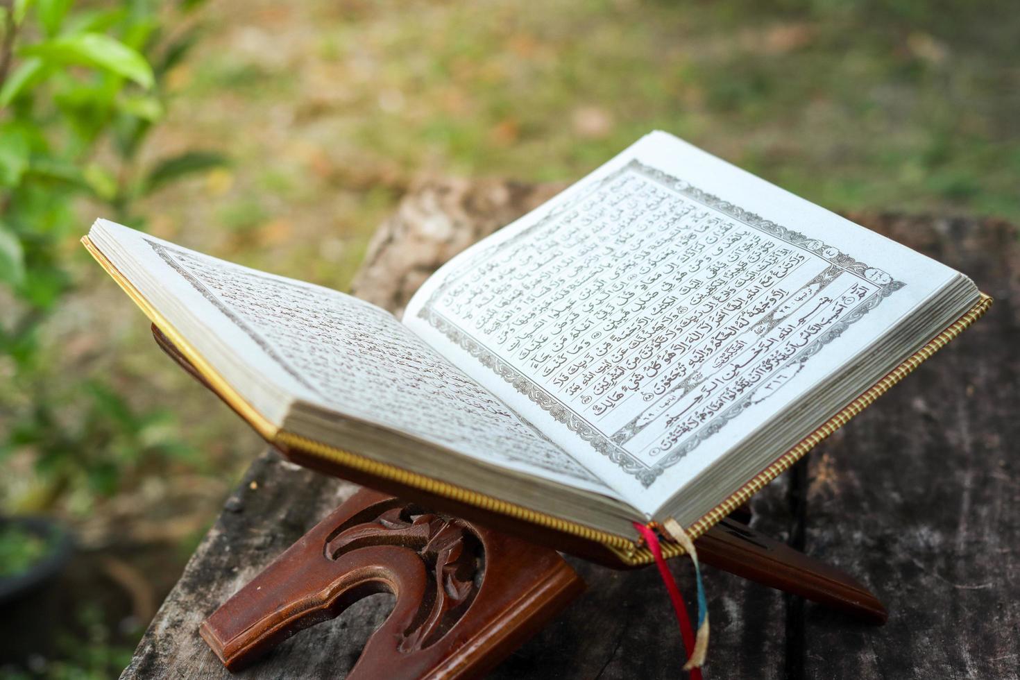 The Noble Quran and tasbih photo