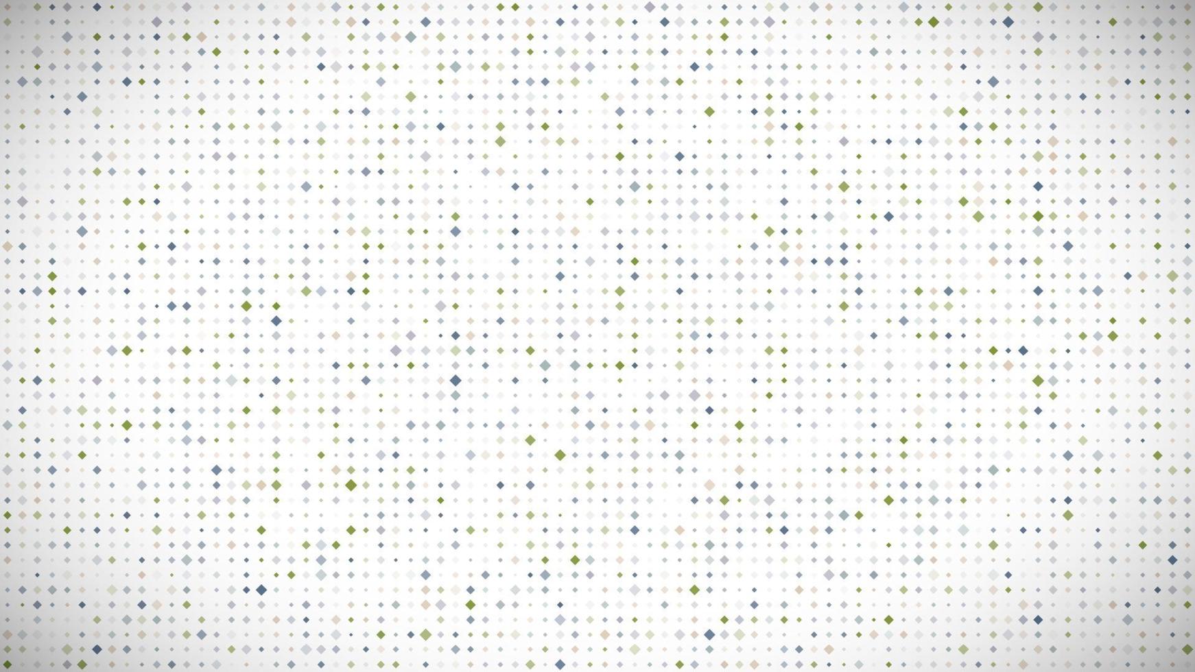 Abstract geometric background of squares. Multicolor pixel background with empty space. Vector illustration.