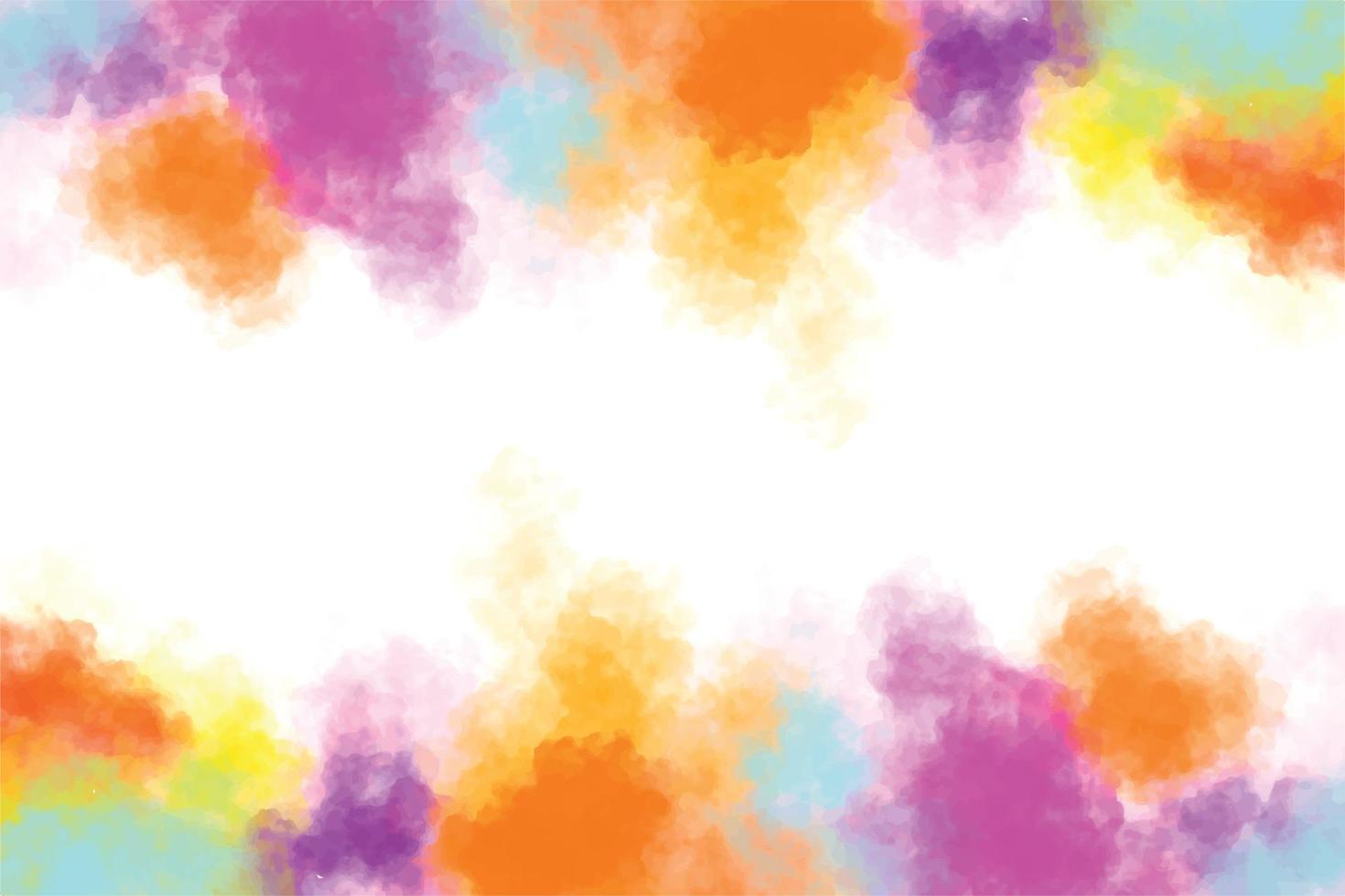 Abstract colorful splash watercolor texture background vector