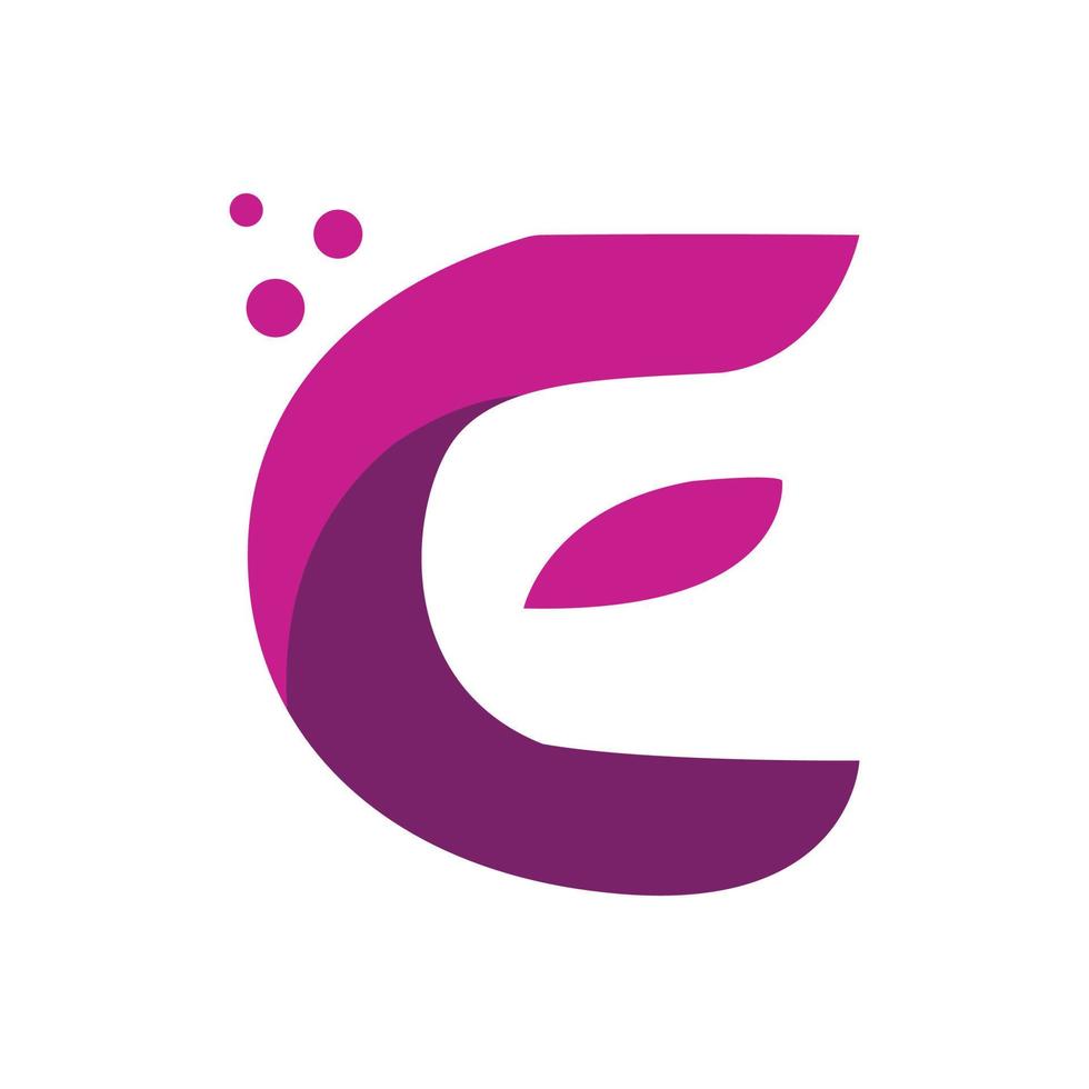 Letter E logo icon design vector