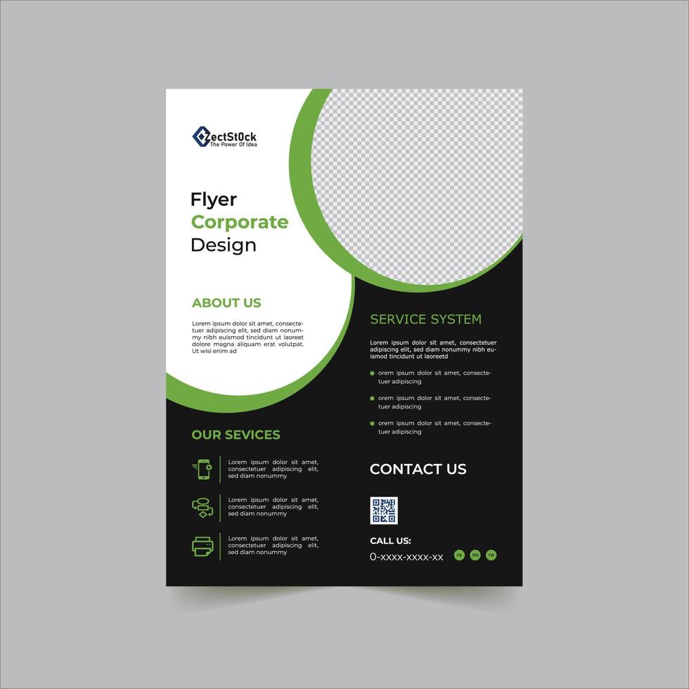 Modern Corporate Business Flyer Free Vector