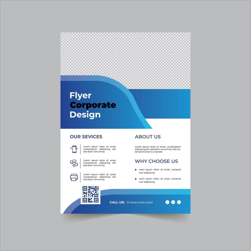 Modern Corporate Business Flyer Free Vector
