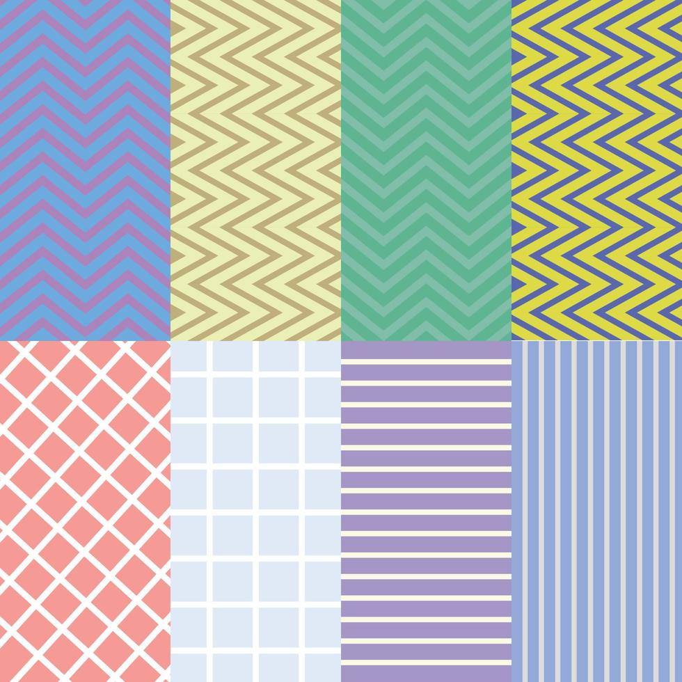 Set seamless pattern textil and banner vector