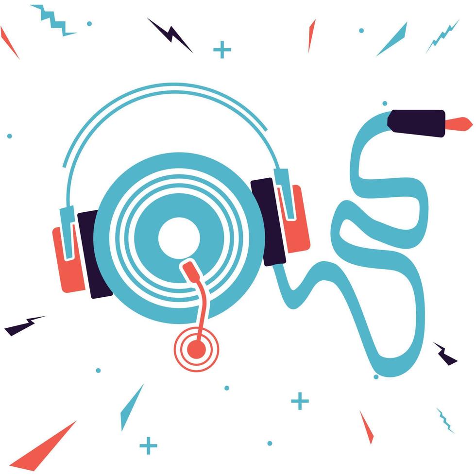 headphone, vector, Good times with Music, music, vector