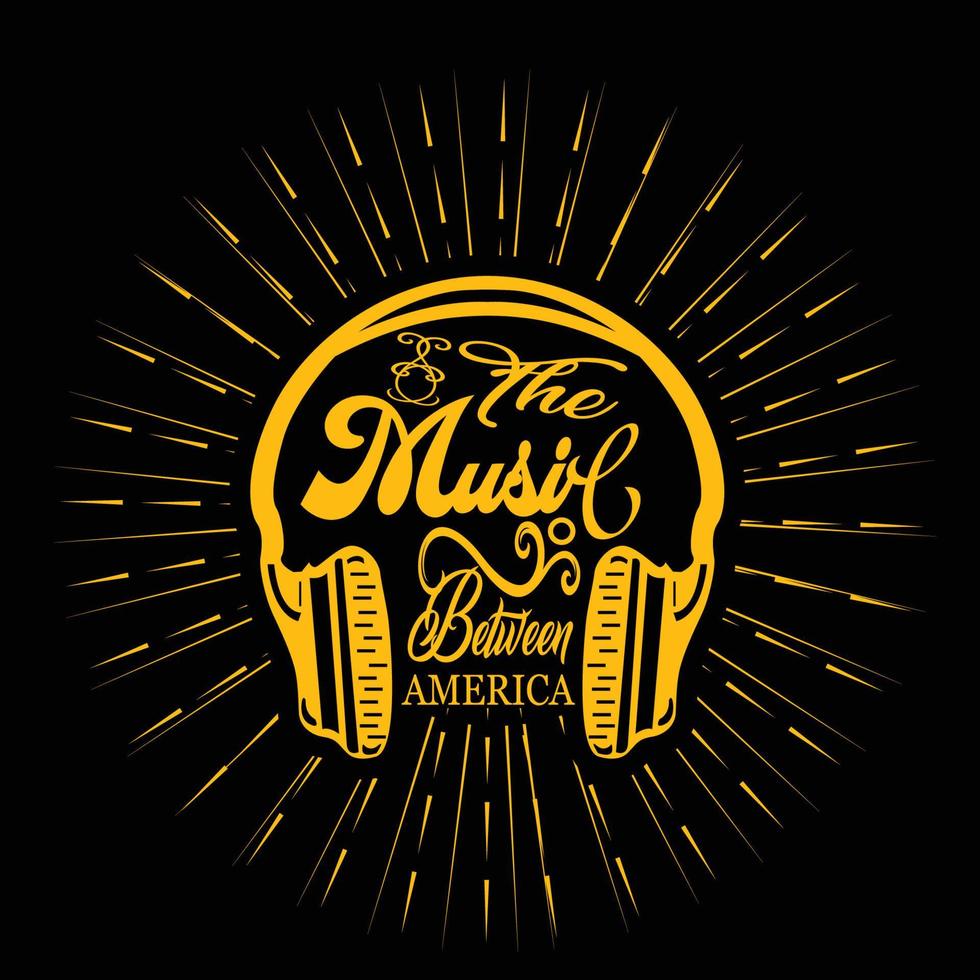 Headphone, vector, good times with music, music vector