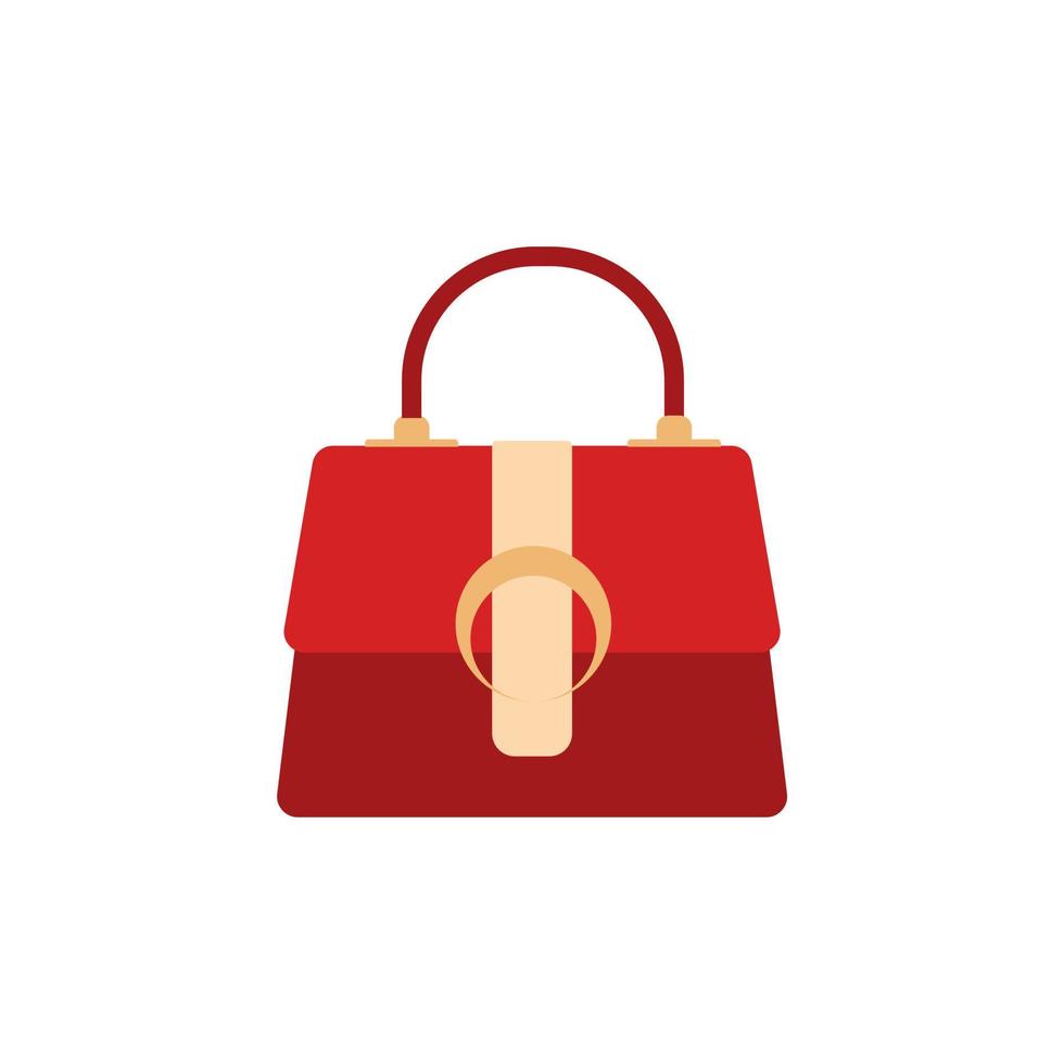 woman handbag flat design vector illustration. Leather handbags. Woman colorful luxury modern hand bag with handle, beautiful clutch and accessory vector