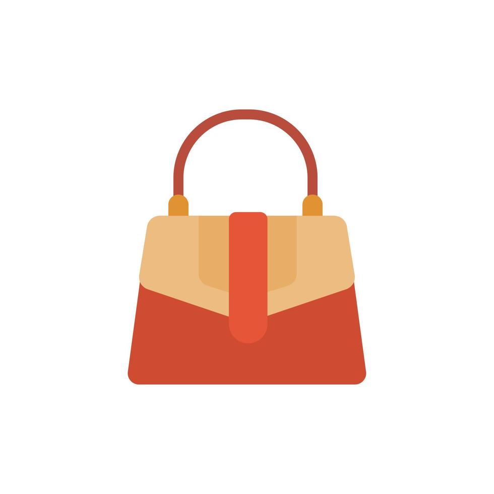 mujer bolso plano diseño vector ilustración. cuero bolsos de mano mujer vistoso lujo moderno mano bolso con manejar, hermosa embrague y accesorio vector