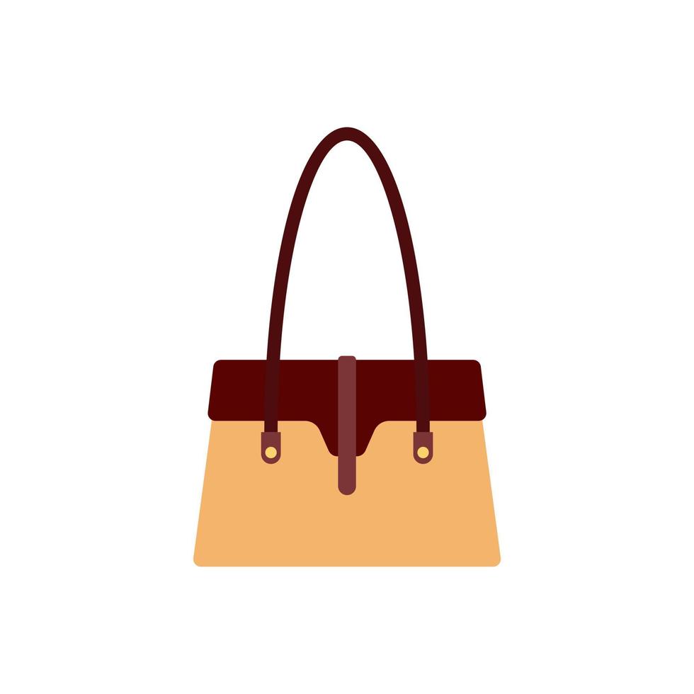 woman handbag flat design vector illustration. Leather handbags. Woman colorful luxury modern hand bag with handle, beautiful clutch and accessory vector