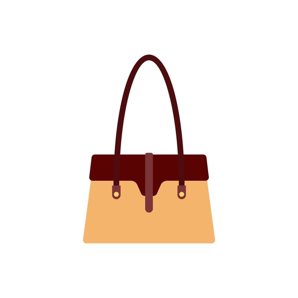 mujer bolso plano diseño vector ilustración. cuero bolsos de mano mujer vistoso lujo moderno mano bolso con manejar, hermosa embrague y accesorio vector