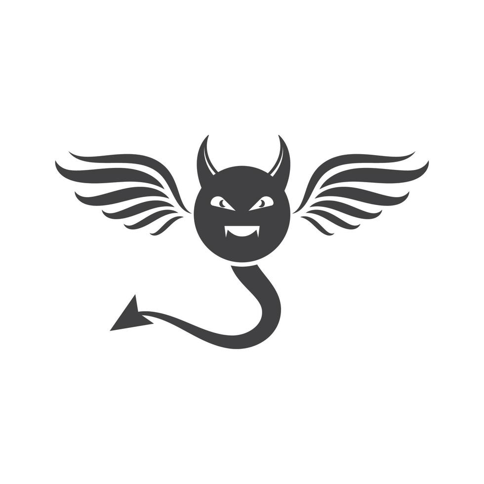 Devil logo vector template illustration