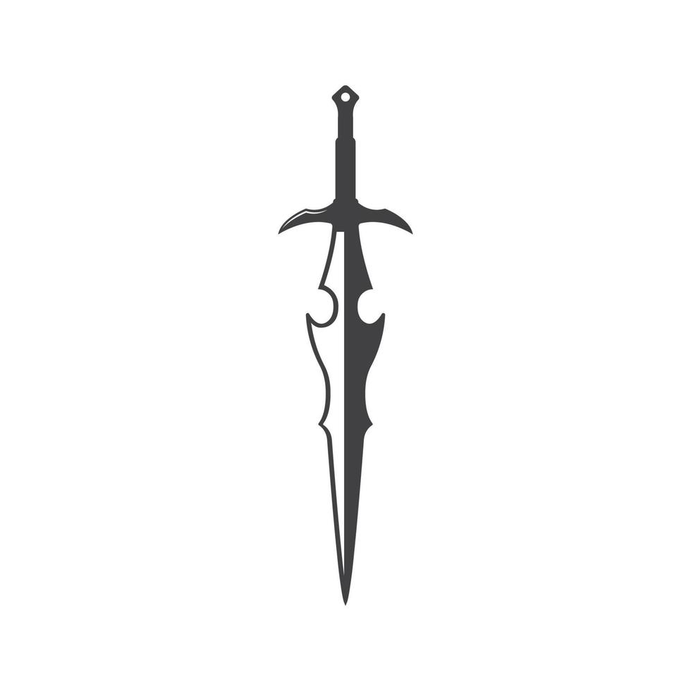 sword logo icon vector illustration design