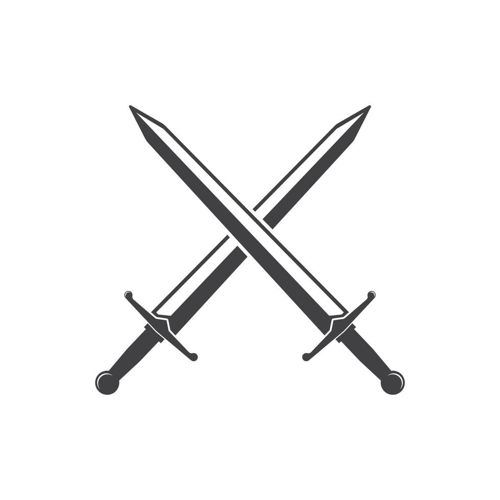 sword logo icon vector illustration design