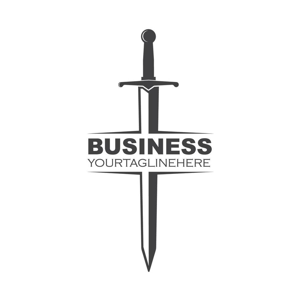 sword logo icon vector illustration design