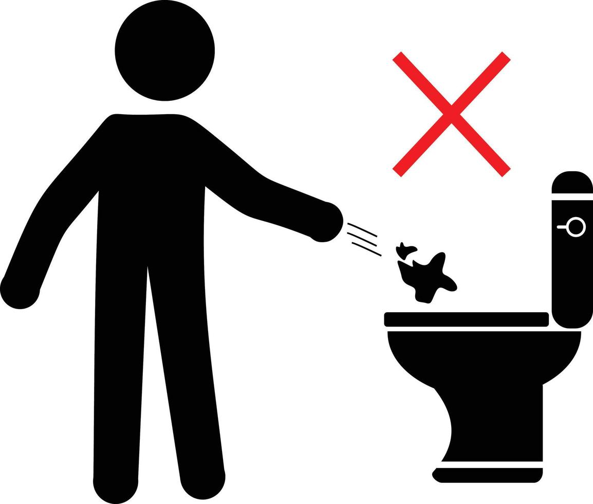 Public Toilet Icon Pictogram vector