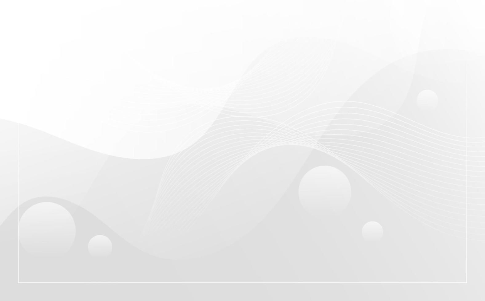 Modern geometric style background, gray color gradation, memphis, wave effect, shadow, circle vector