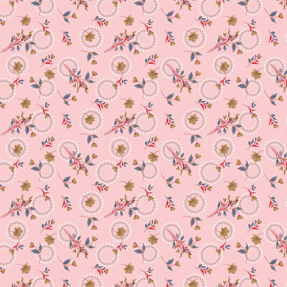 Beautiful watercolor flower patterns on white background. pattern design and print design vector