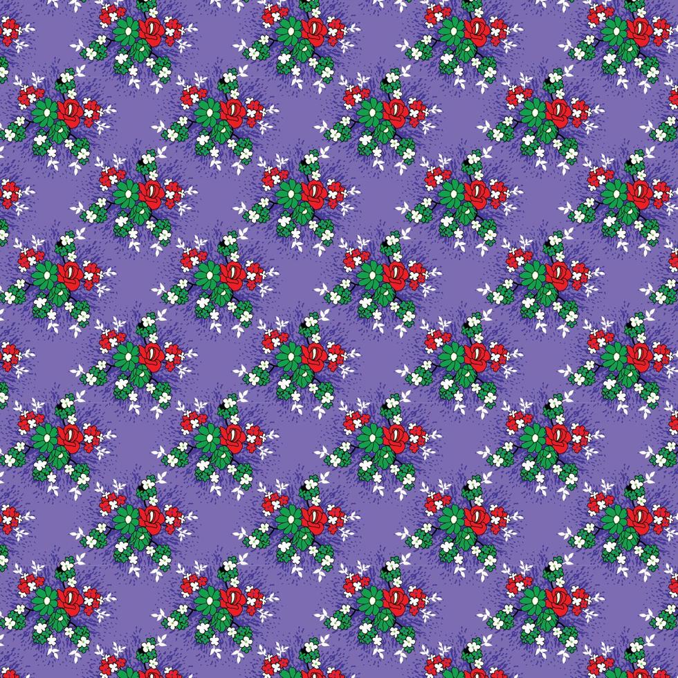 Beautiful watercolor flower patterns on white background. pattern design and print design vector