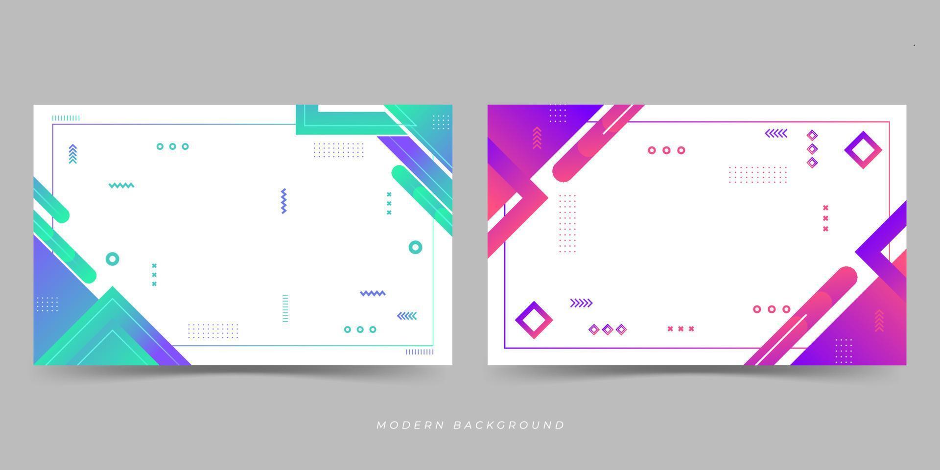 Modern background .geometric style ,memphis ,2 set collection vector