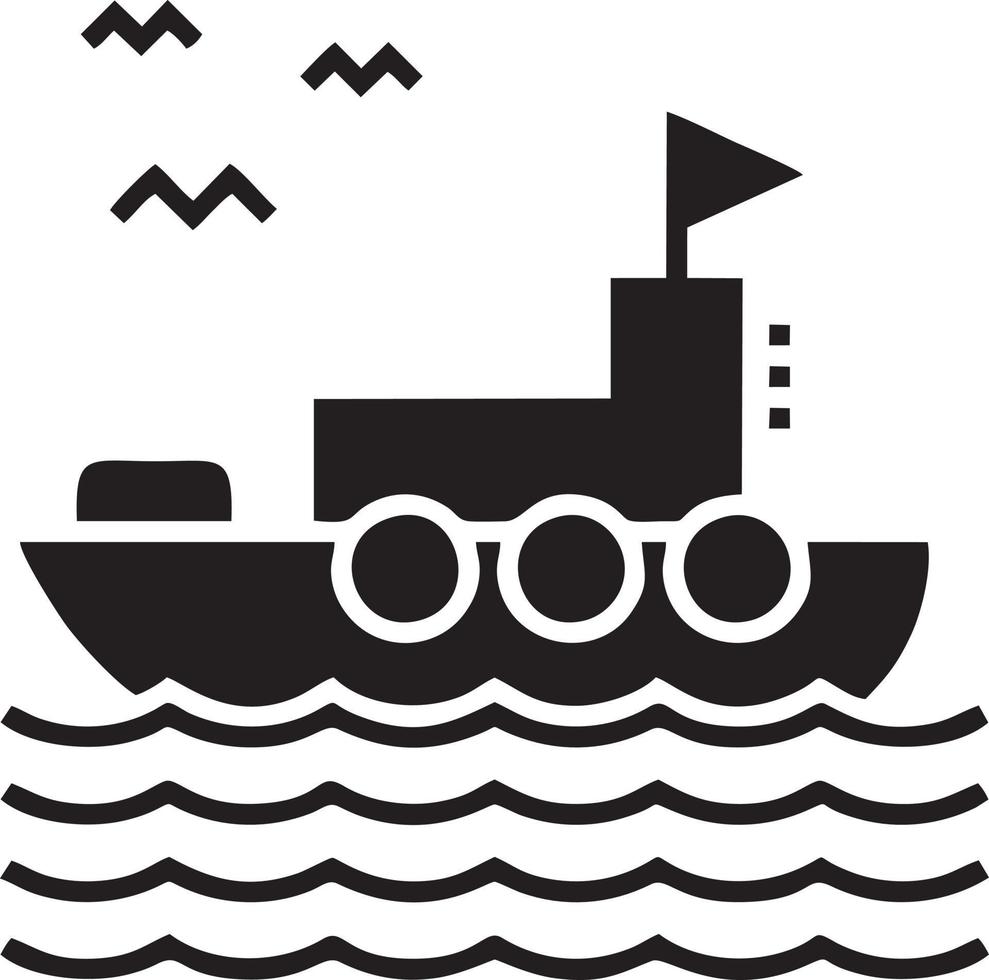 Boat icon symbol design vector image. Illustration of the ship boat transportation design image. EPS 10.