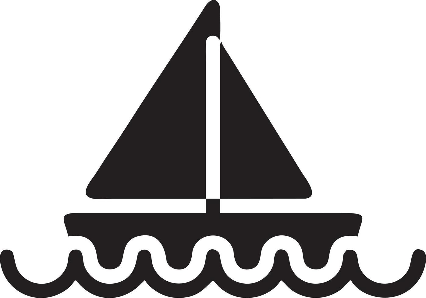 Boat icon symbol design vector image. Illustration of the ship boat transportation design image. EPS 10.