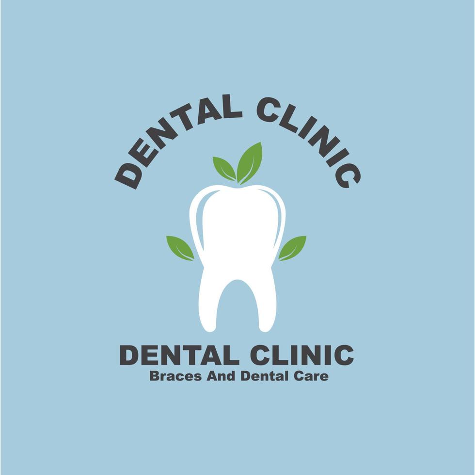 dental clínica icono logo vector ilustración diseño