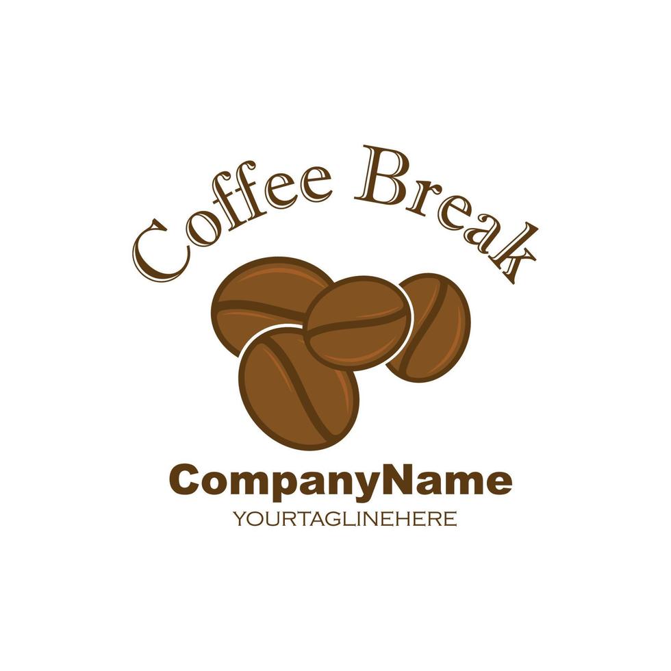 Coffee Beans Logo Template vector icon