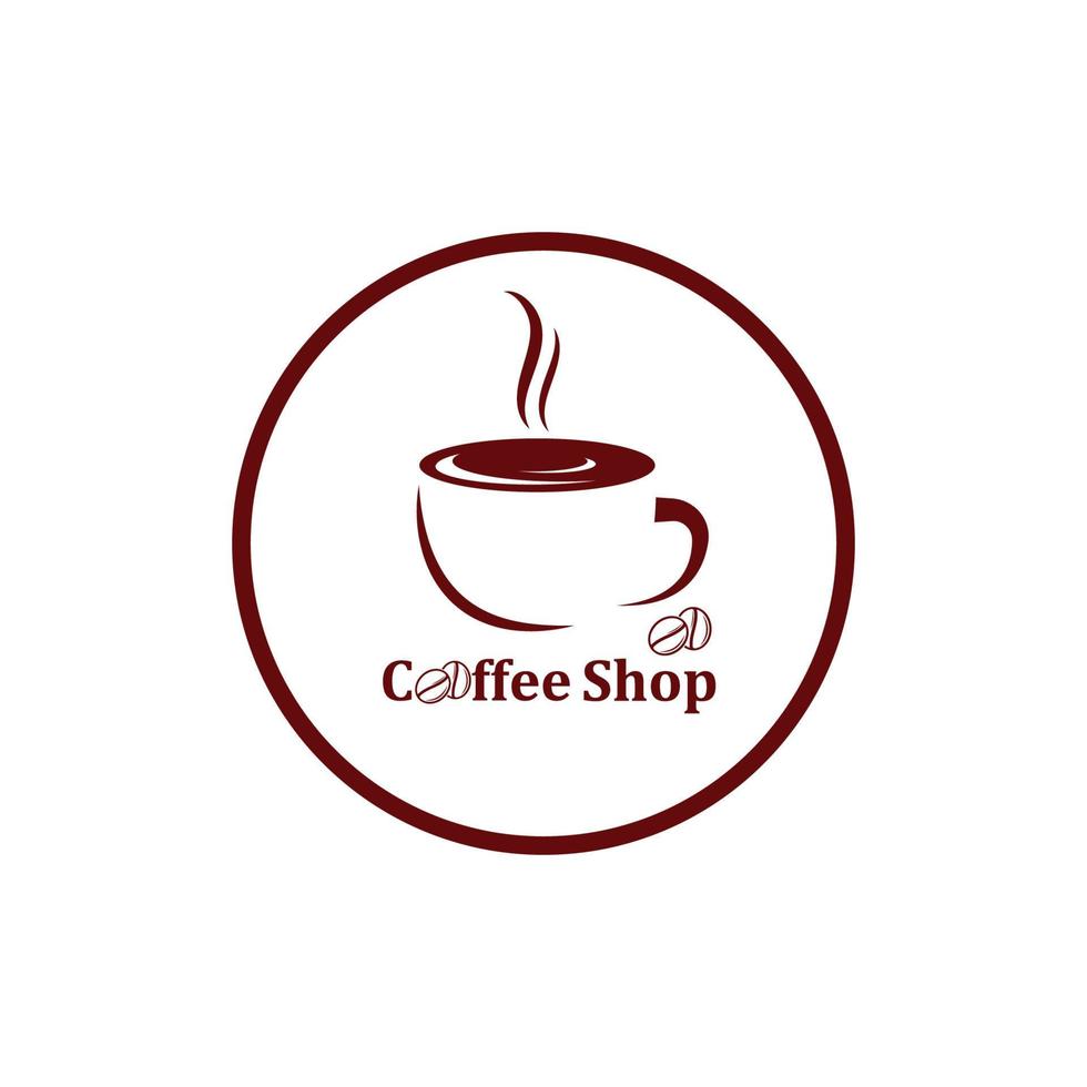 Coffee Beans Logo Template vector icon