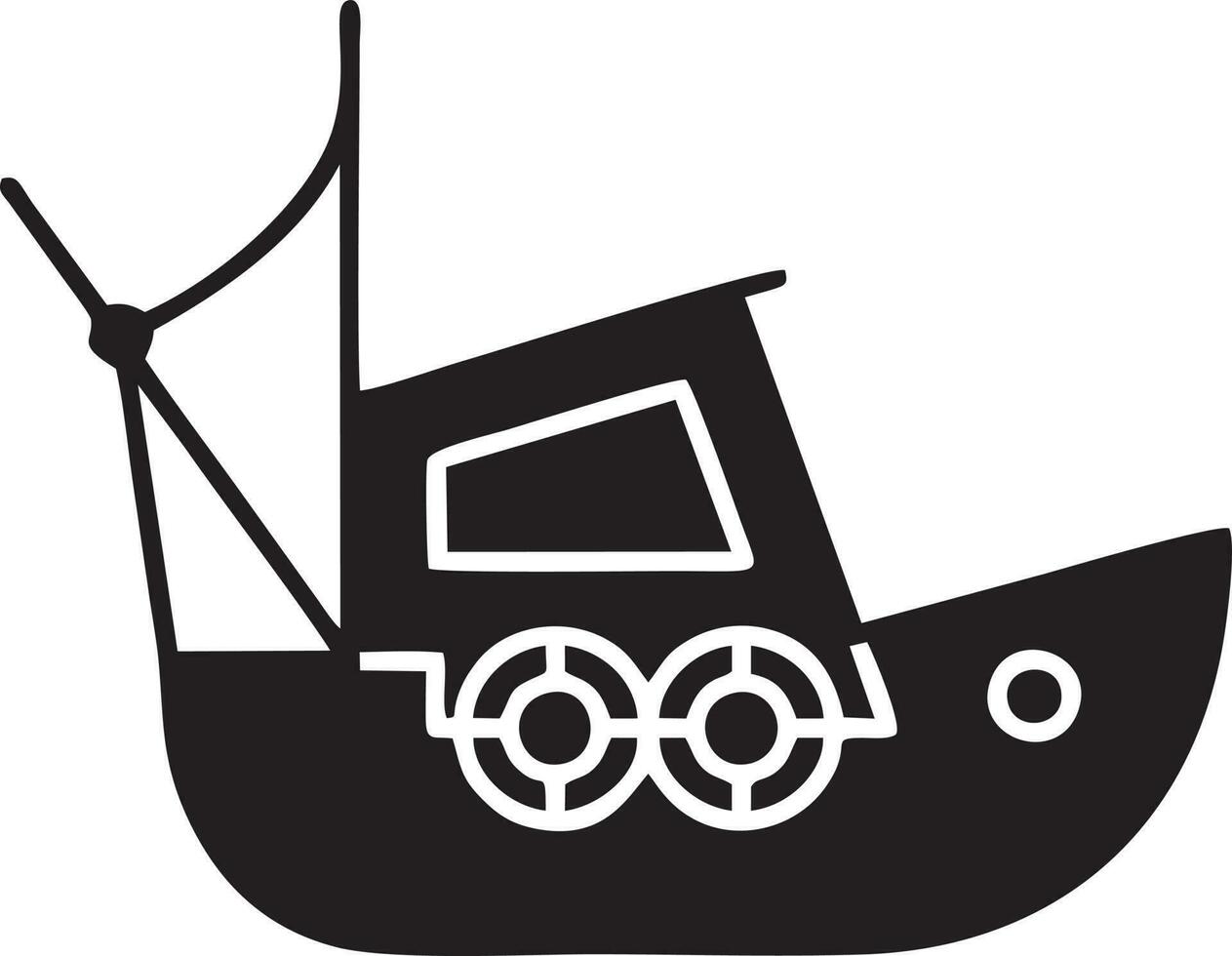 Boat icon symbol design vector image. Illustration of the ship boat transportation design image. EPS 10.