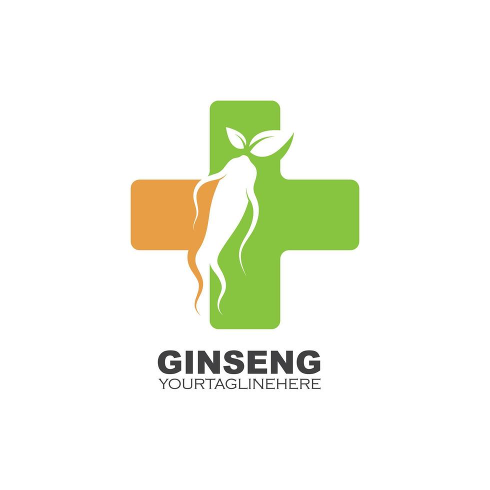 ginseng ilustración icono vector diseño