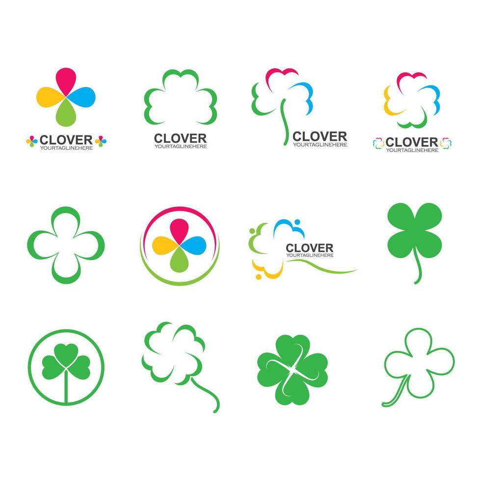 clover leaf vector icon illustration design