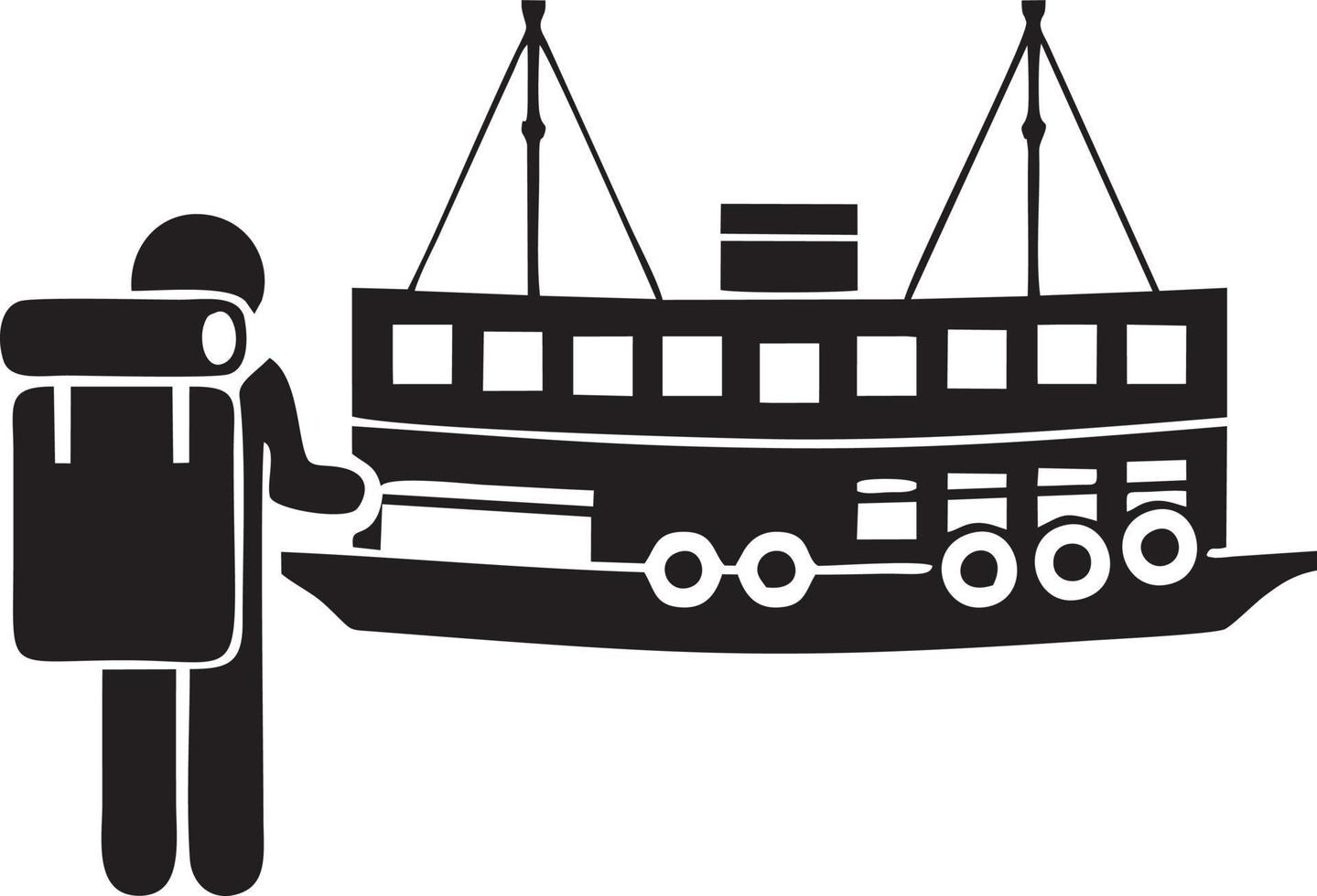 Boat icon symbol design vector image. Illustration of the ship boat transportation design image. EPS 10.