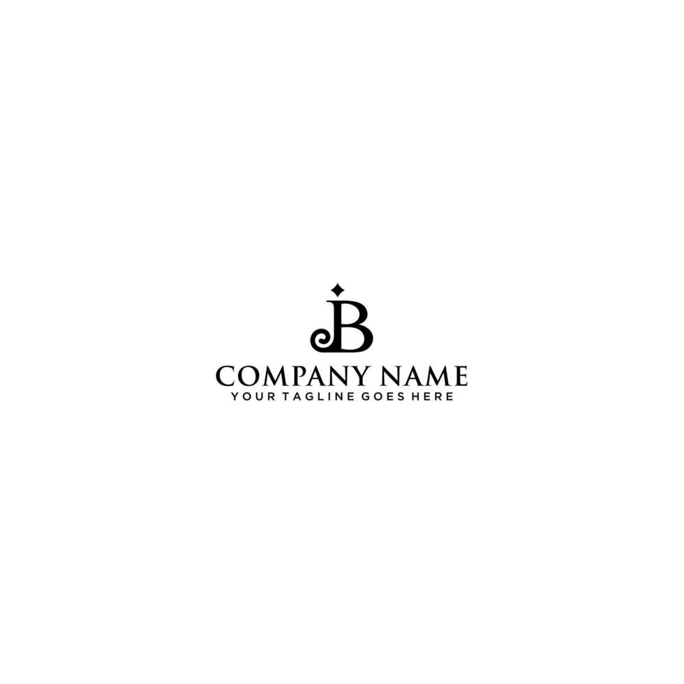 JB initial monogram logo design vector