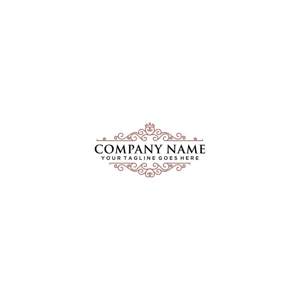 Vintage Elegant Logo Illustration In Isolated White Background vector