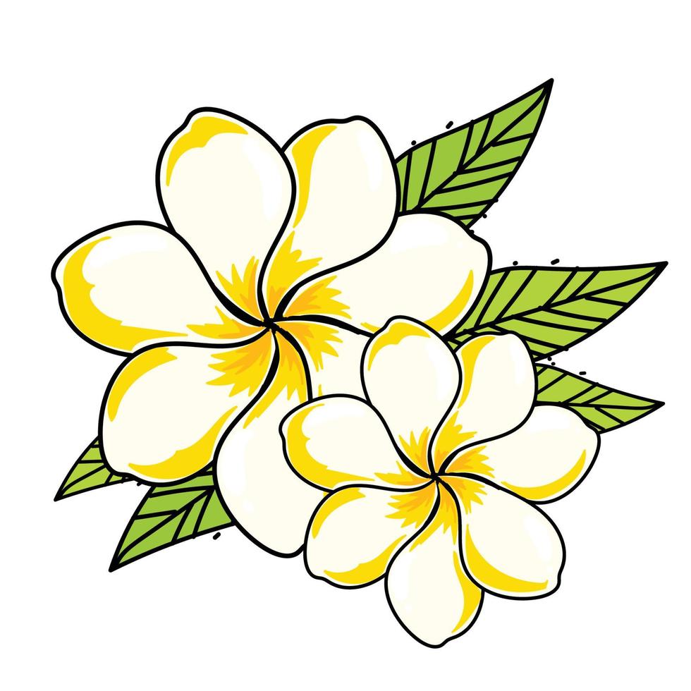 mano dibujo flores elemento conjunto 01 vector