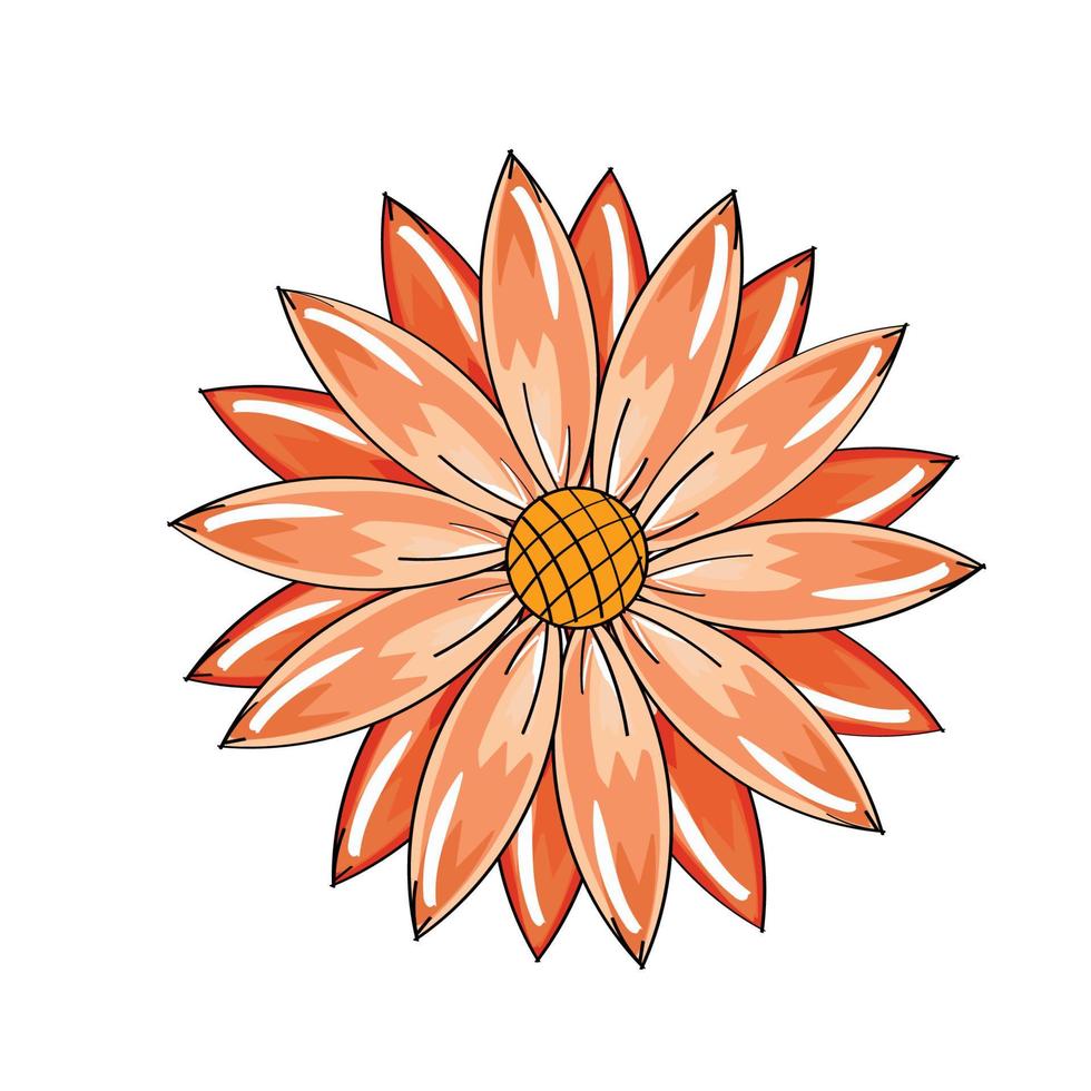 mano dibujo flores elemento conjunto 01 vector