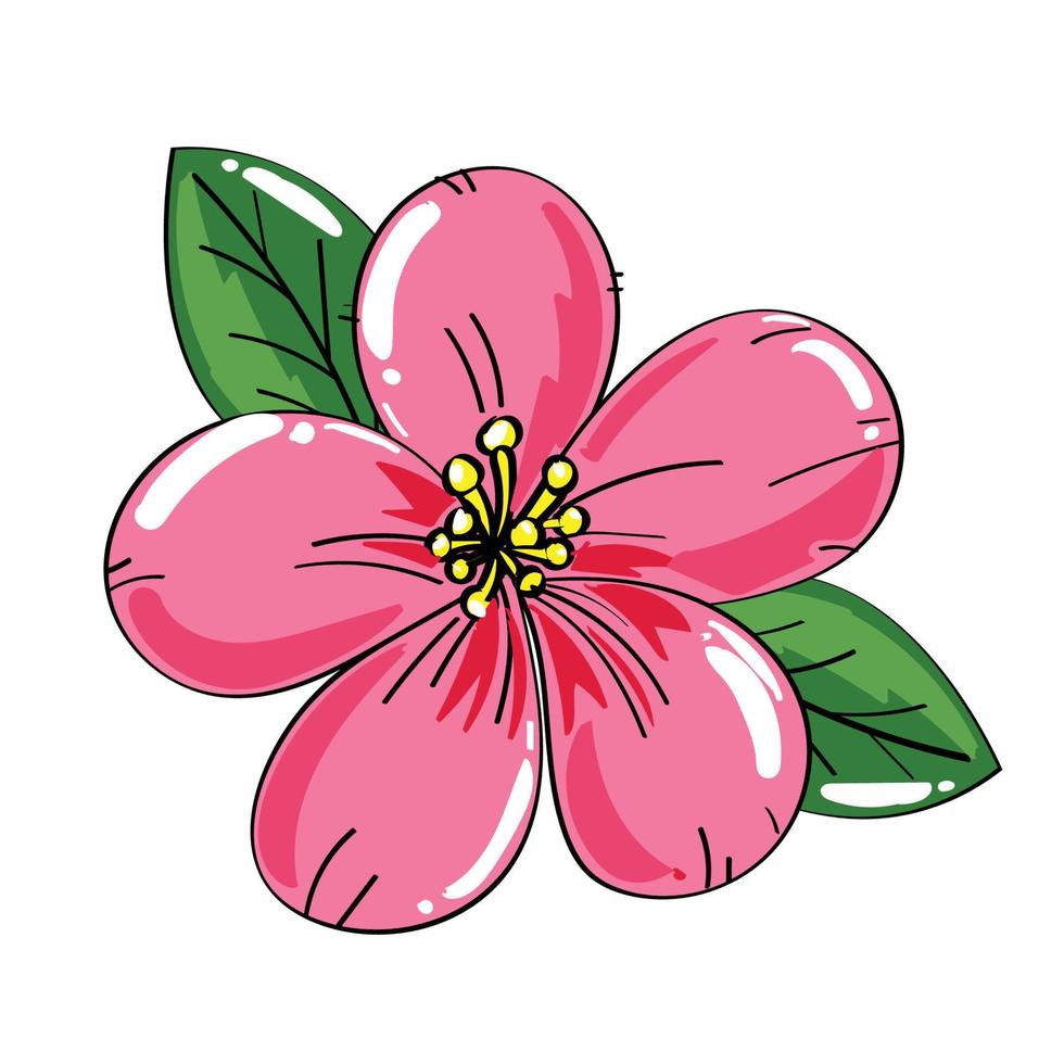 mano dibujo flores elemento conjunto 01 vector