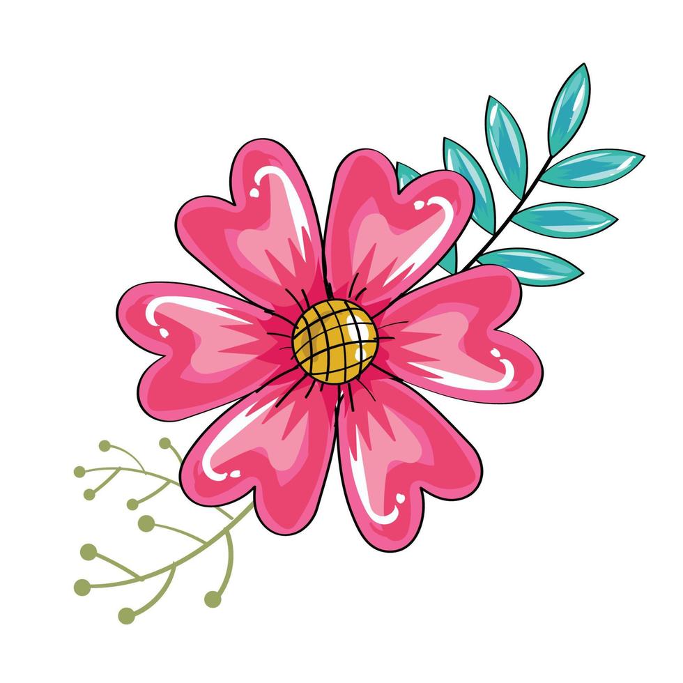 mano dibujo flores elemento conjunto 01 vector