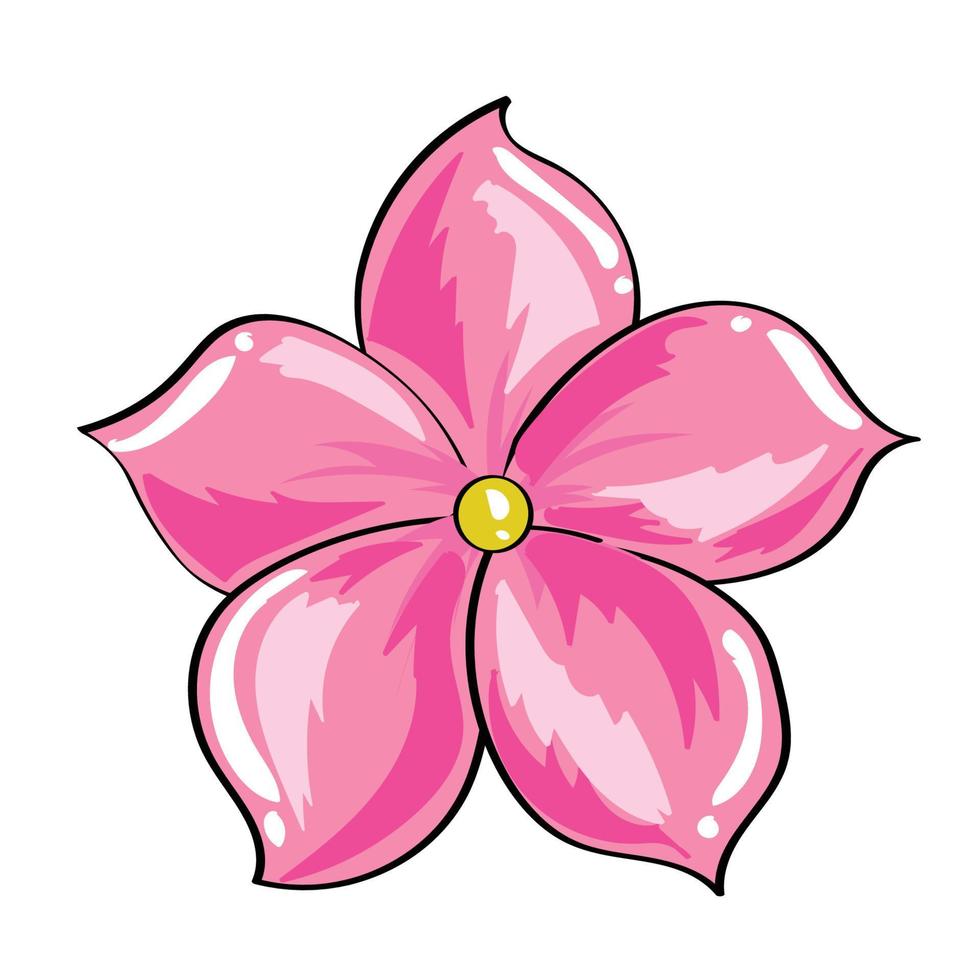 mano dibujo flores elemento conjunto 01 vector